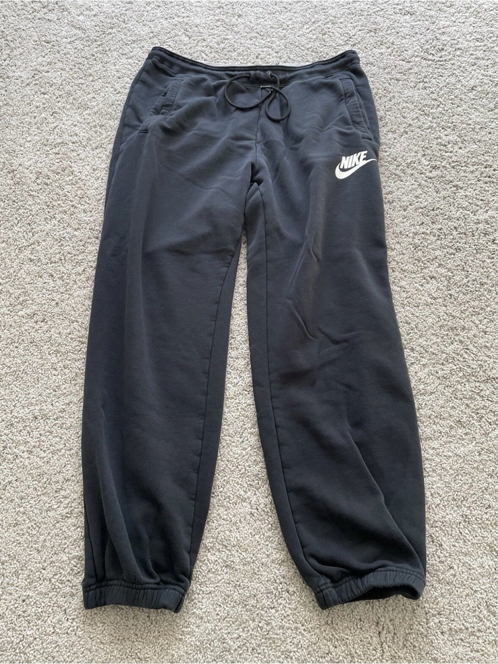 Nike Rally Fleece Jogger Sweatpants Black Women's Size Medium - Rally Sweatpant